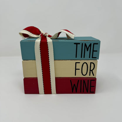 Time For Wine - Rustic Bundle of Blocks