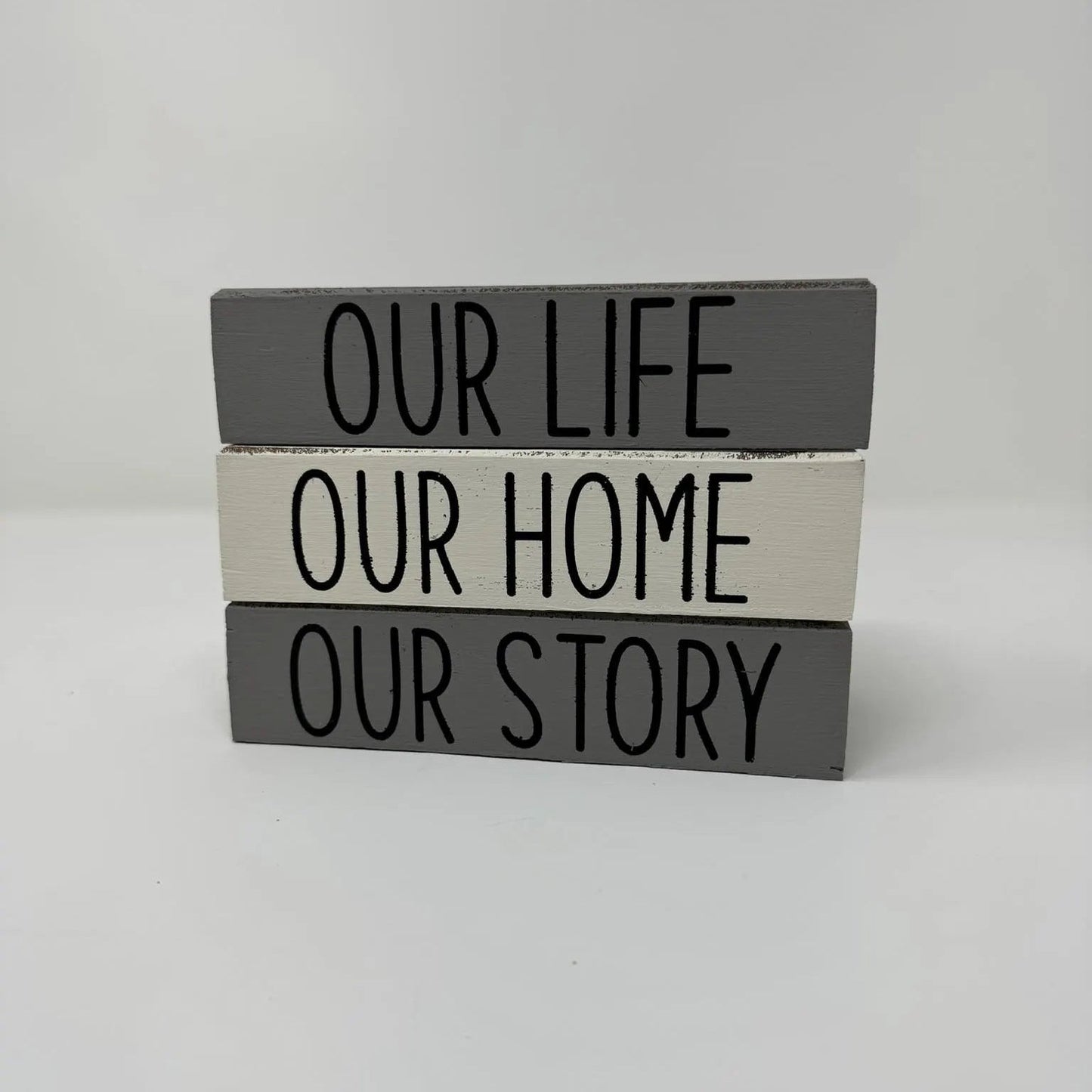 Our Life, Our Home, Our Story - Rustic Bundle of Blocks