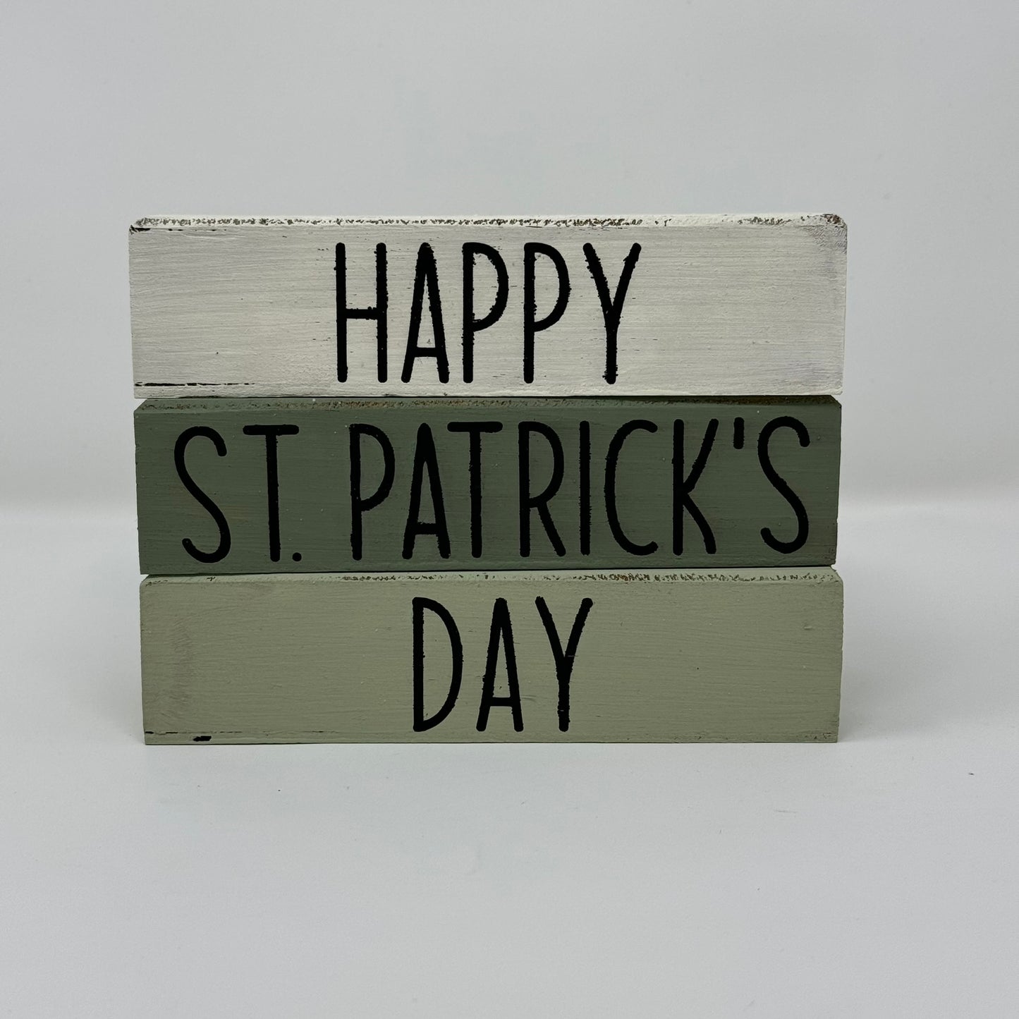 St. Patrick's Day - Rustic Bundle of Blocks