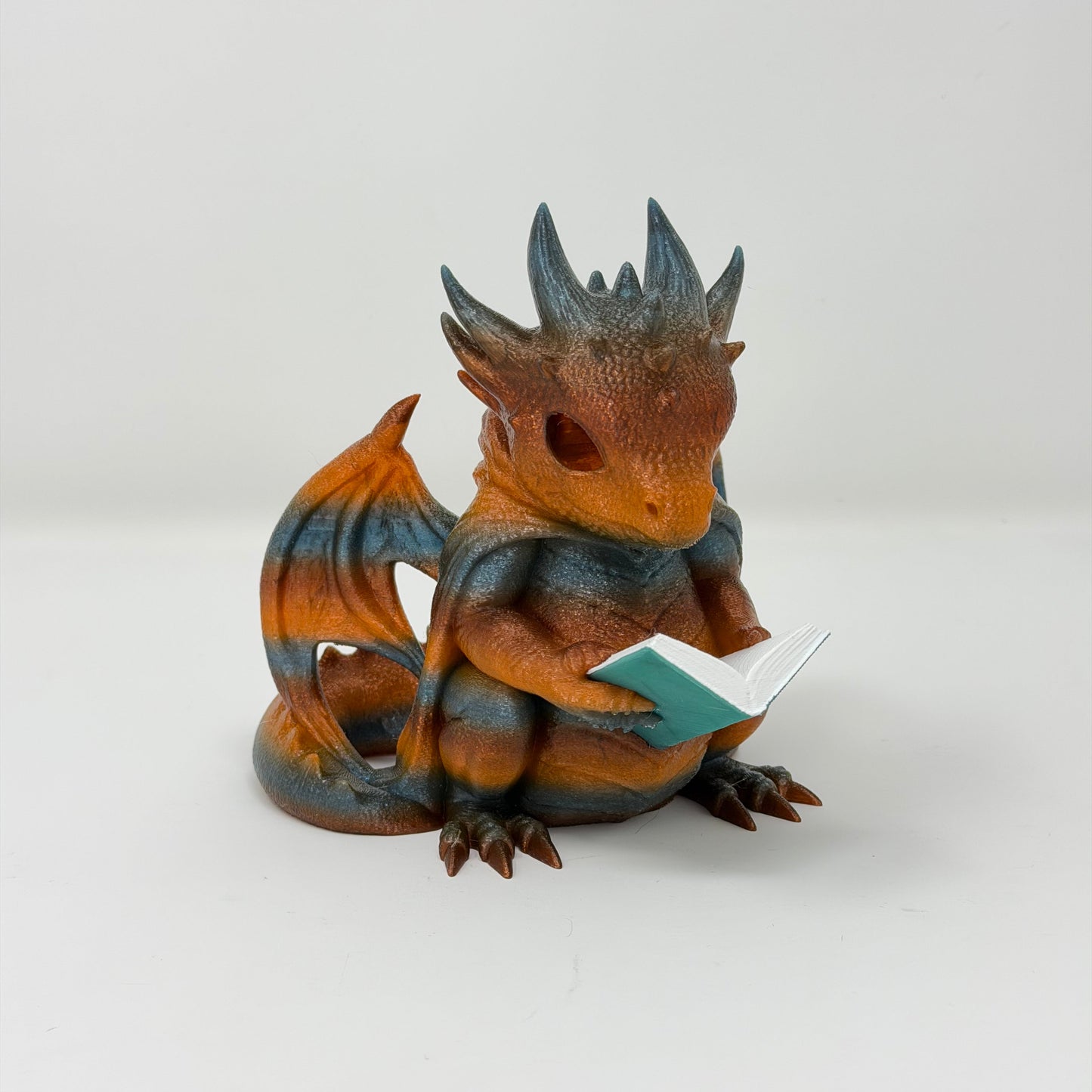 Reading Dragon Tea Light Decor