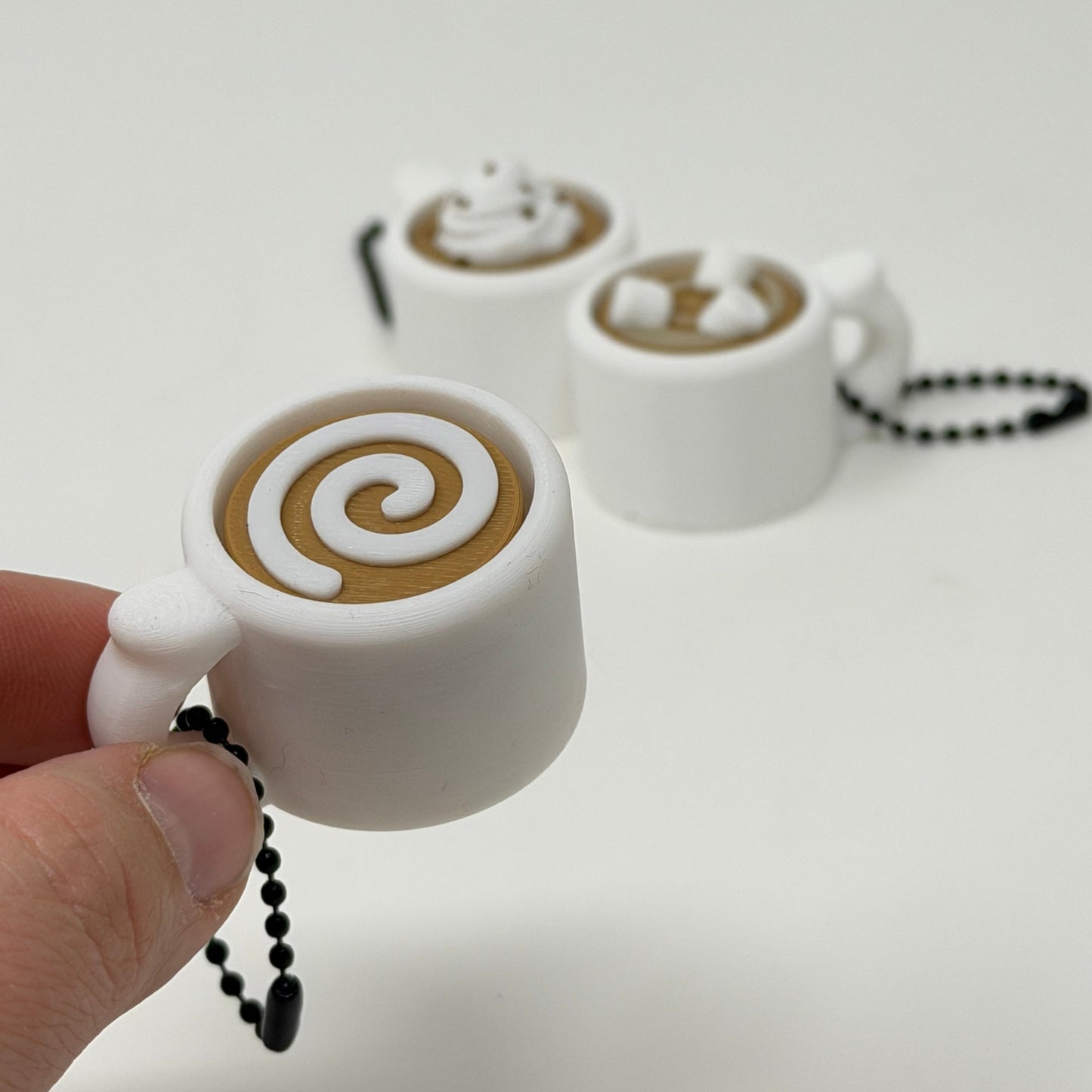 Coffee Mug Fidget Clicker Keychain