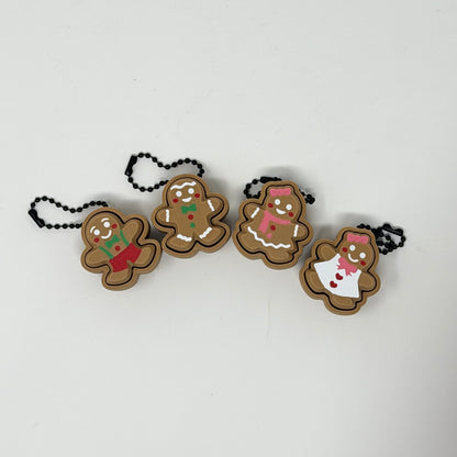 Gingerbread Fidget Clicker Keychain