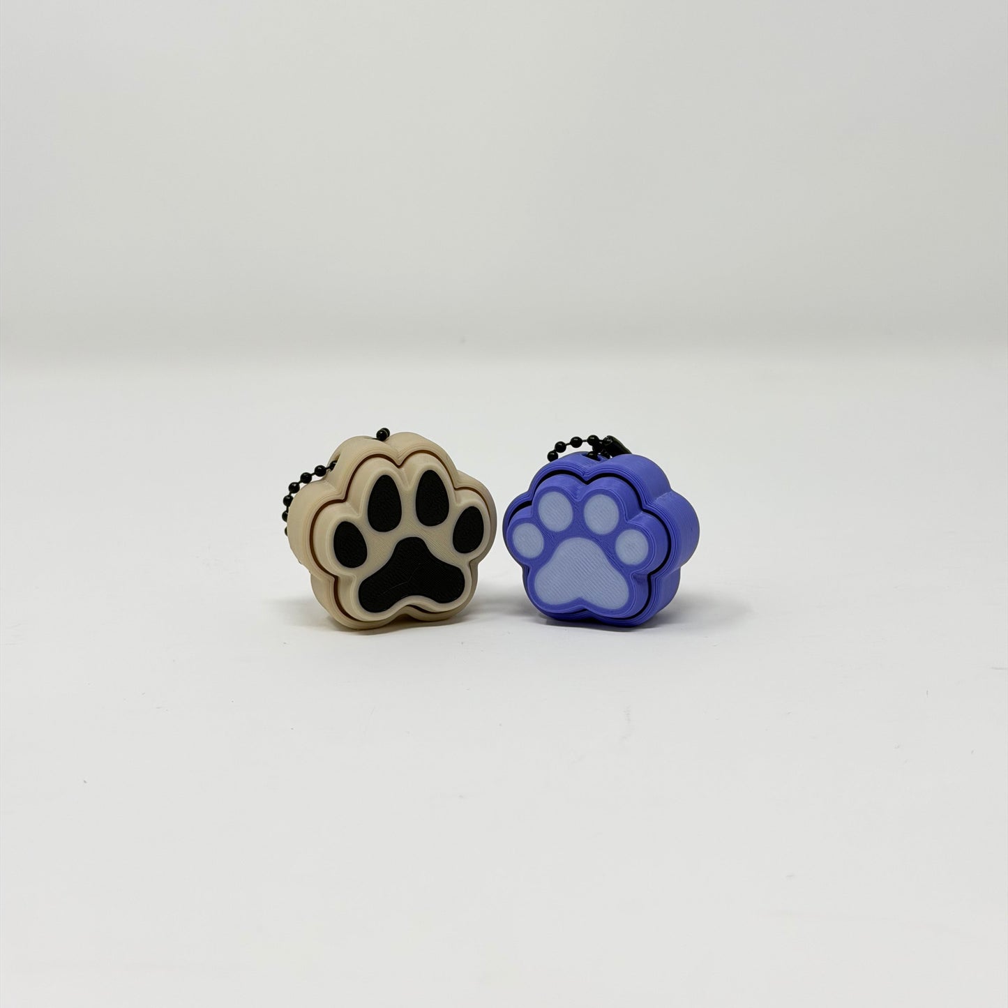PawPrint Fidget Clicker Keychain