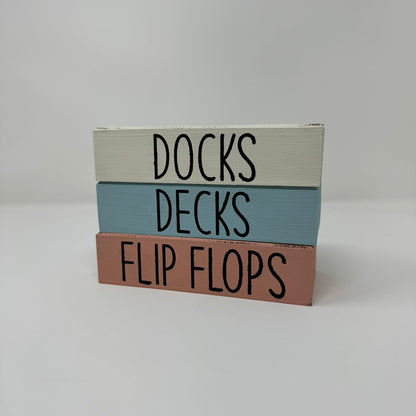 Summer / Beach Themed - Rustic Bundle of Blocks