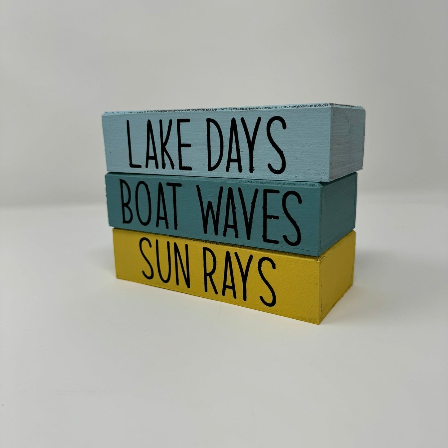 Lake Days, Boat Waves, Sun Rays - Rustic Bundle of Blocks