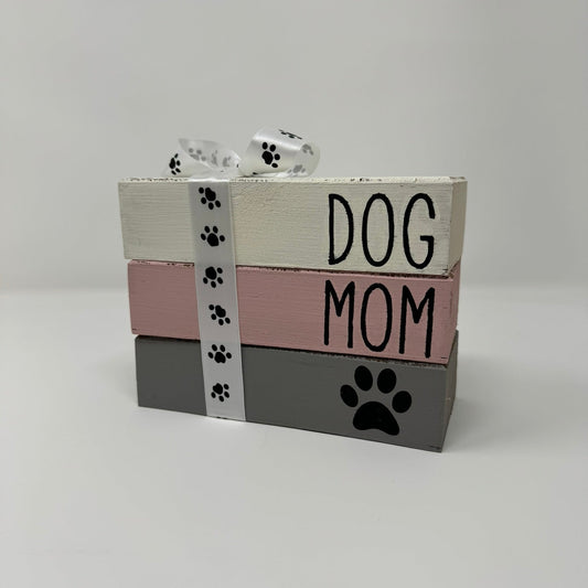 Dog Mom - Rustic Bundle of Blocks