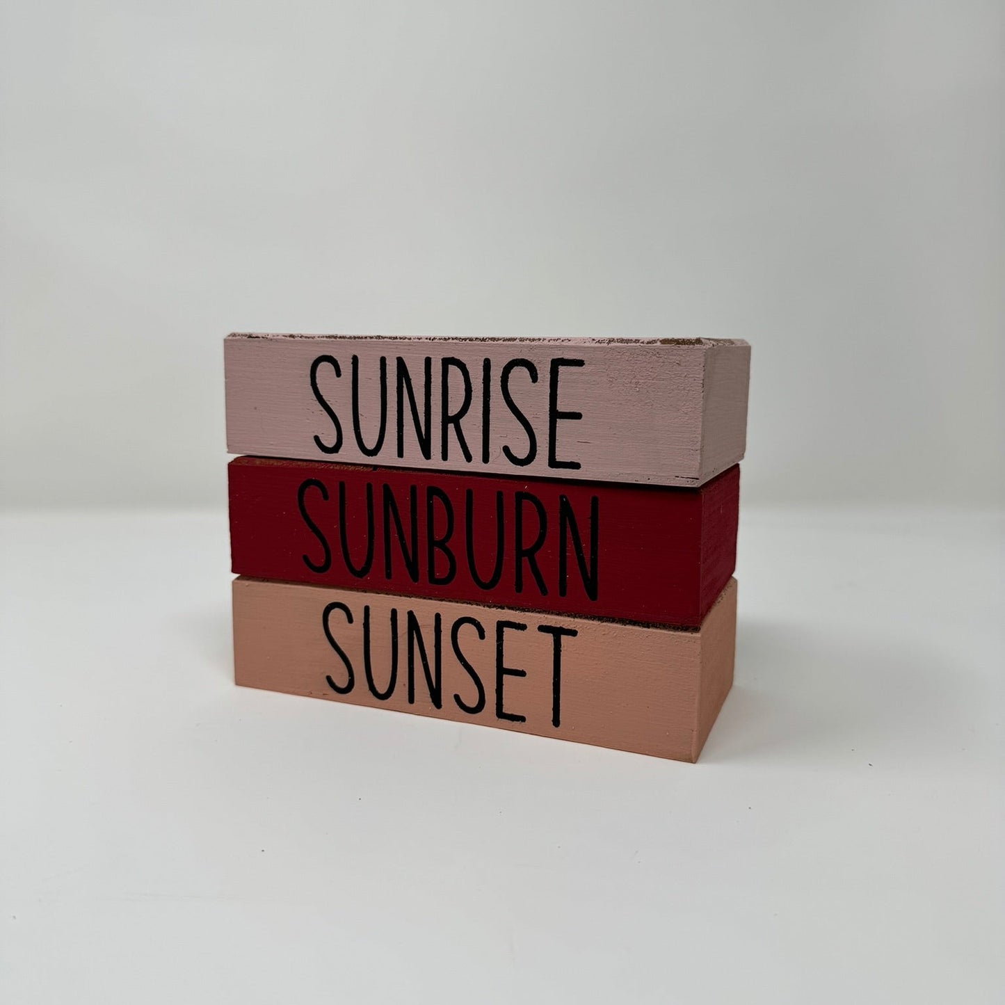 Sunrise, Sunburn, Sunset - Rustic Bundle of Blocks