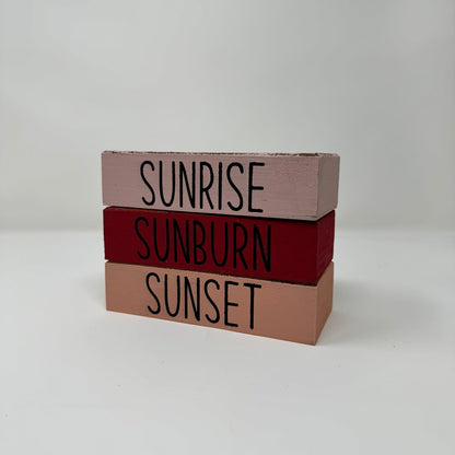 Summer / Beach Themed - Rustic Bundle of Blocks