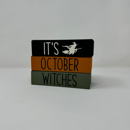 It's October Witches - Rustic Bundle of Blocks