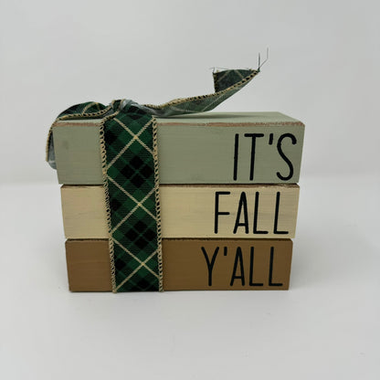 It's Fall Y'all - Rustic Bundle of Blocks