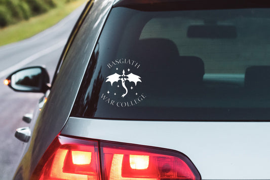 Dragon War College Window Decal