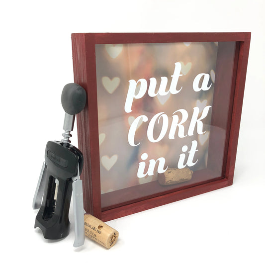 Put a Cork in it Wooden Collection Box