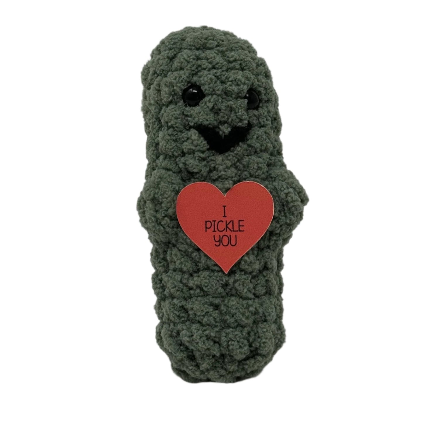 Crochet Emotional Support Pickle | Crochet Valentine Pickle | Personalized Pickle