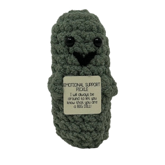 Crochet Emotional Support Pickle | Crochet Valentine Pickle | Personalized Pickle