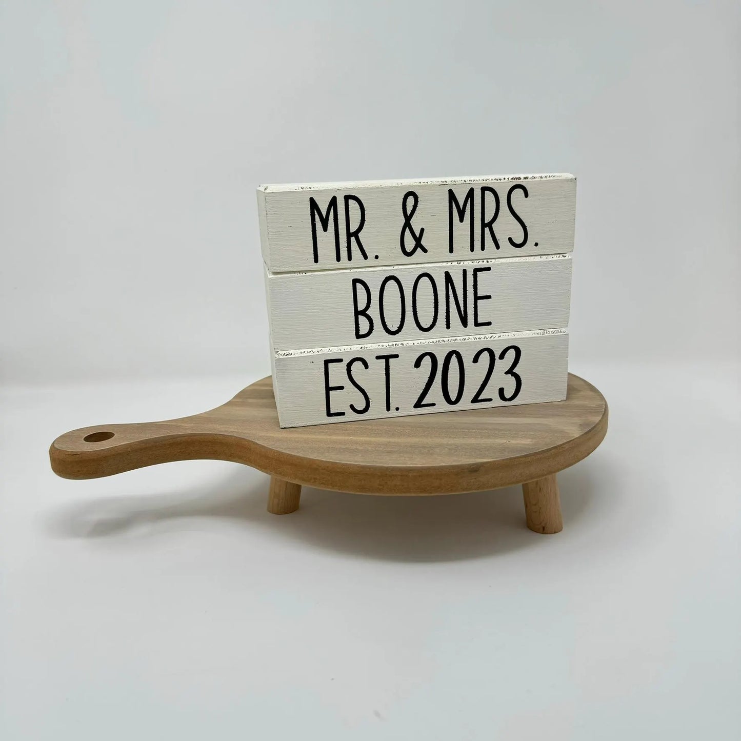 CUSTOM, design your own, made to order, customizable - Rustic Single Wooden Block (side profile)