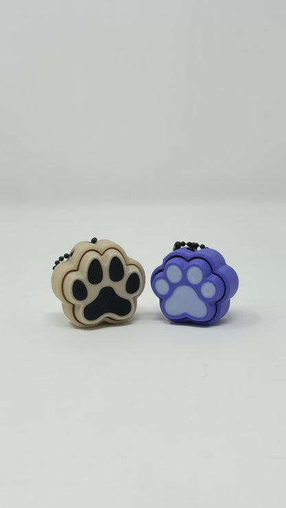 PawPrint Fidget Clicker Keychain