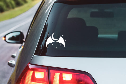 Wings, Stars, Moon Window Decal